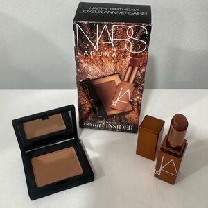 Brand New in Box NARS Bronzer and Afterglow Lip Balm Set in Shade Laguna